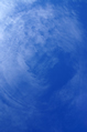 swirl of cirrus clouds overhead