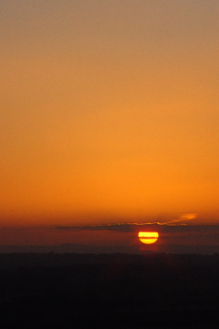 Evening sunset over Somerset